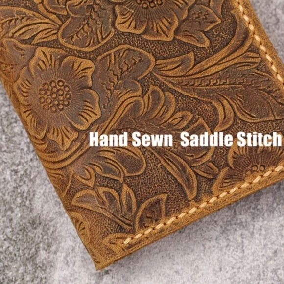 Genuine Leather iPhone wallet case for iPhone 13 mini - Picture 2 of 5